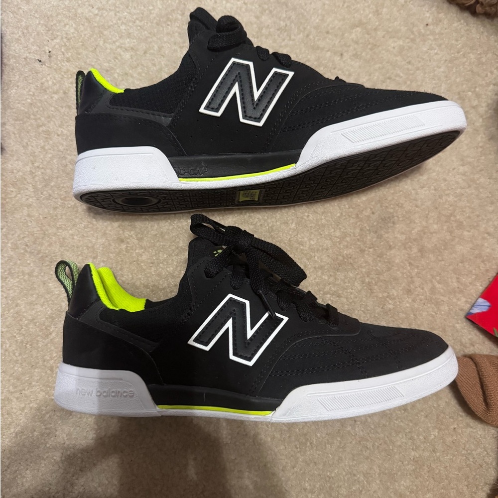 New Balance Black and Neon Green Athletic Shoes